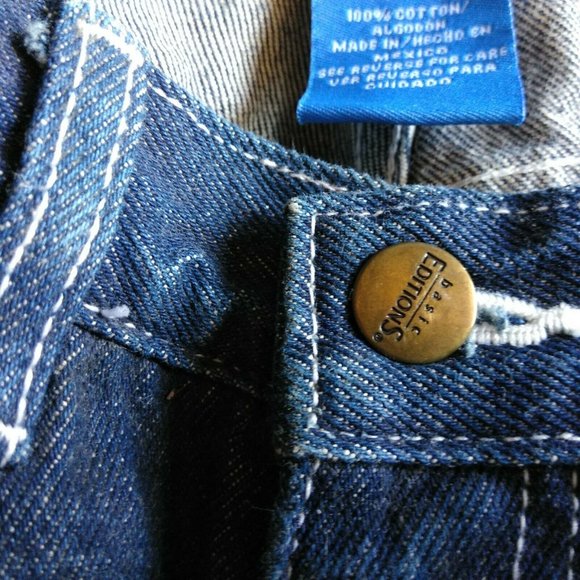 Vtg.B.E. Blues High Waisted Tapered Leg Mom Jeans - Picture 4 of 10